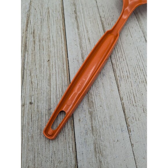 Ekco Slotted Serving Spoon Orange Nylon Plastic 11" Vintage - Picture 6 of 8